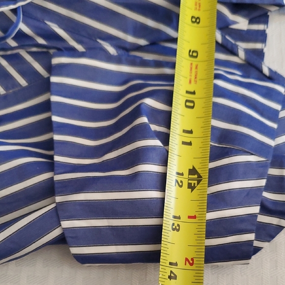 Rebecca Taylor Marseille Resort  Blue and White Ruched Tie Front Maxi Sundress - Picture 7 of 10